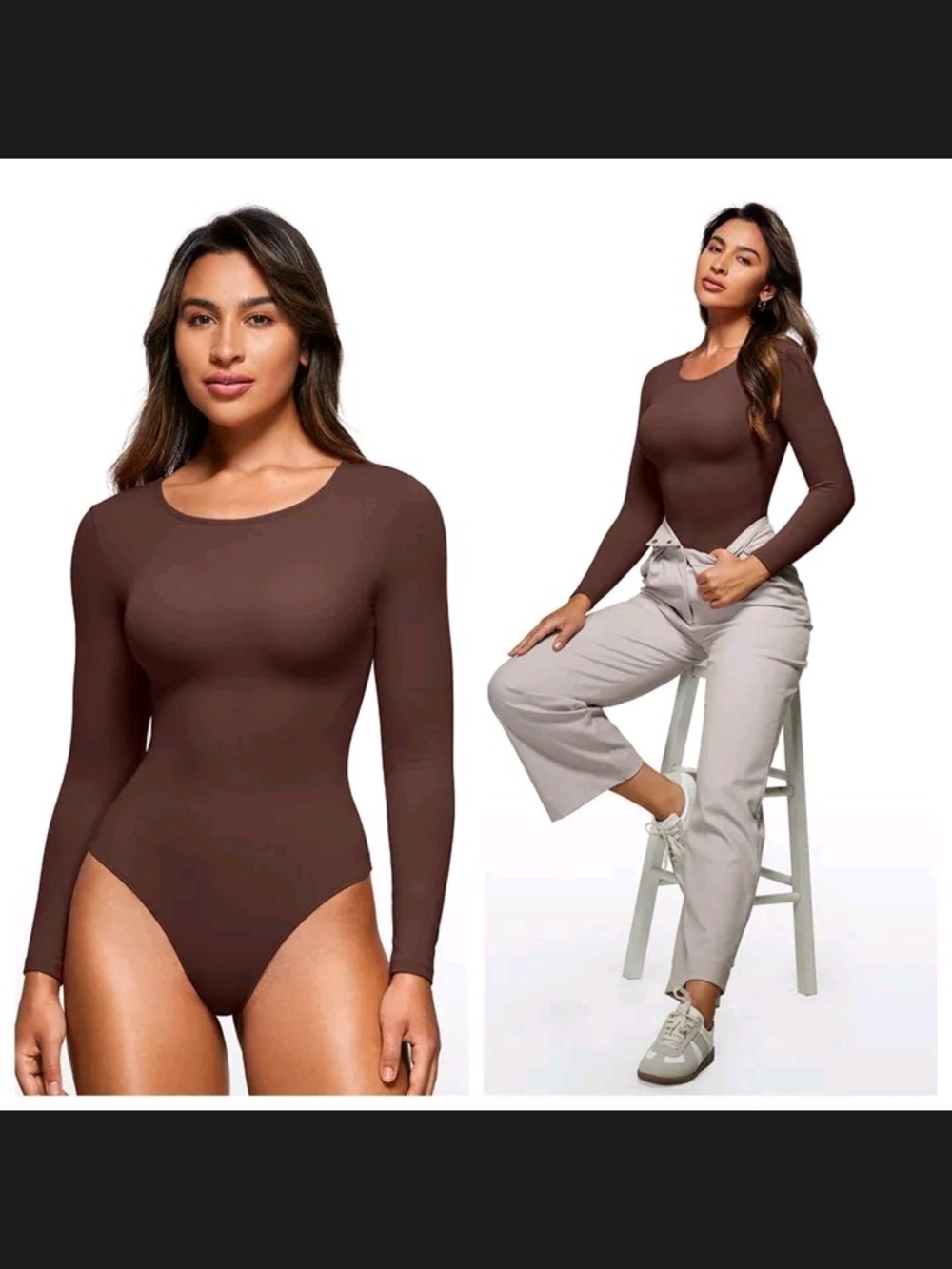 🦋HYZ Skims Dupe Long Sleeve Bodysuit